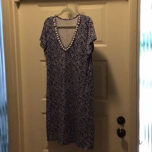 Lilly Pulitzer Etta dress worn once! Sz XL in Corsica blue
